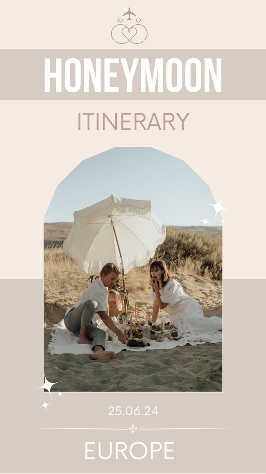 Honeymoon Itinerary Template for Mobile