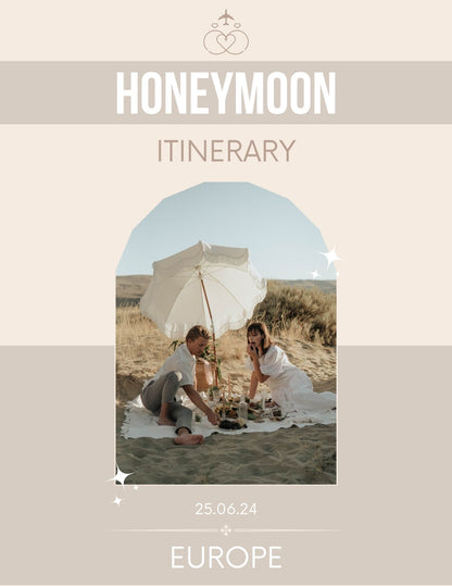 Honeymoon Itinerary Template for Tablet