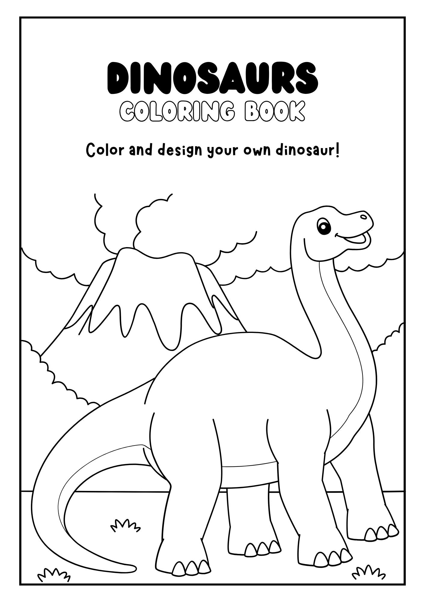 Dinosaurs Activity Coloring Book