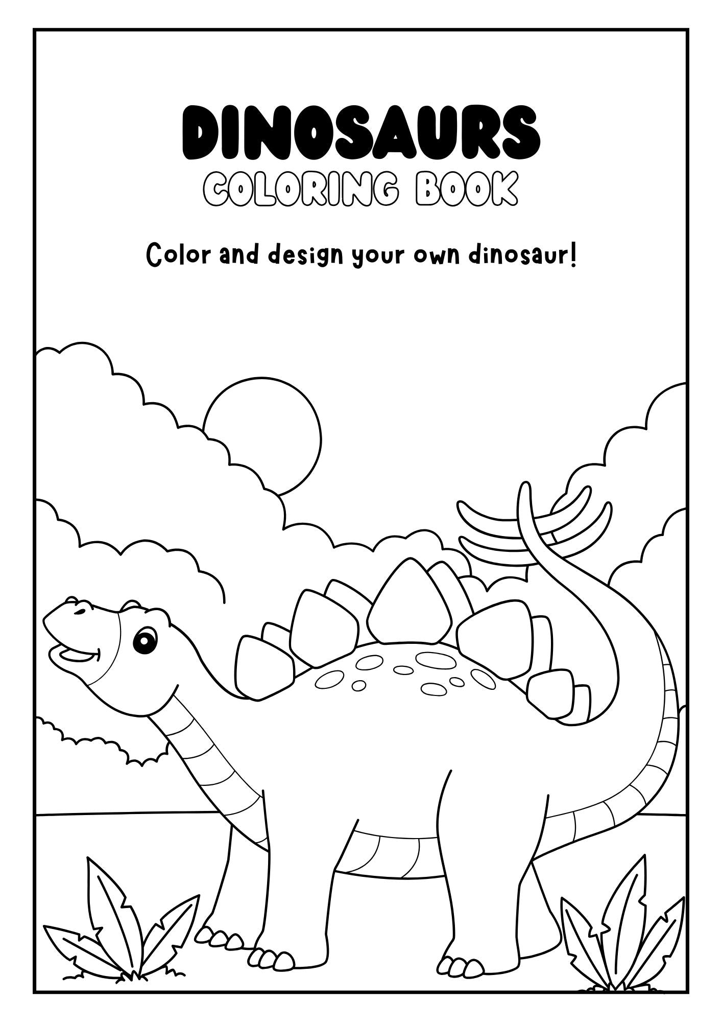 Dinosaurs Activity Coloring Book