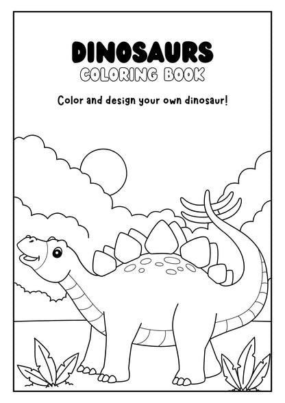 Dinosaurs Activity Coloring Book