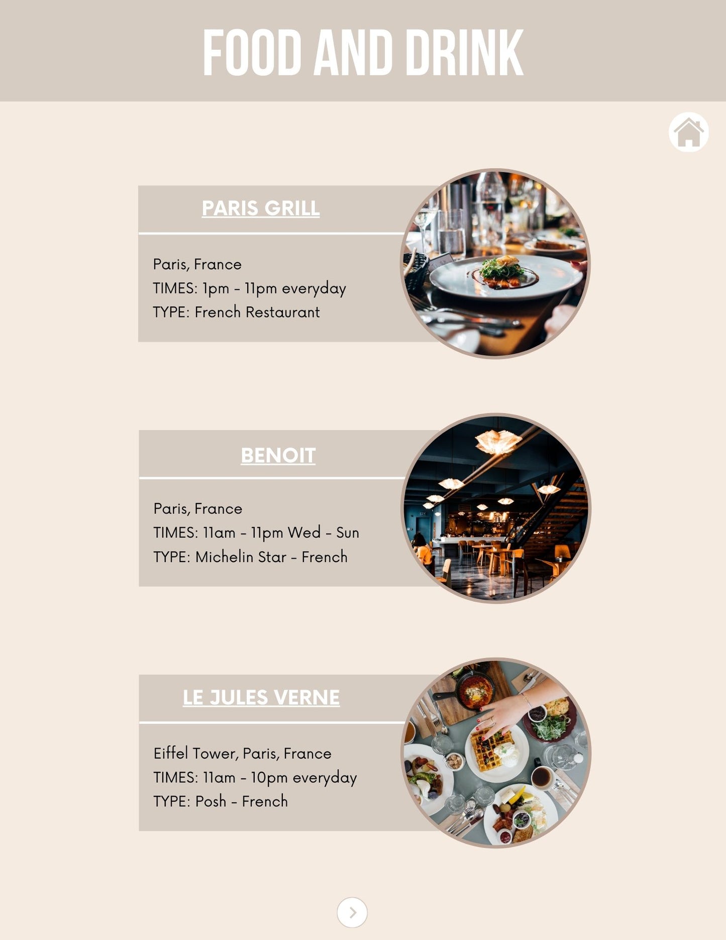 Honeymoon Itinerary Template for Tablet