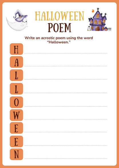 Halloween Activity Workbook