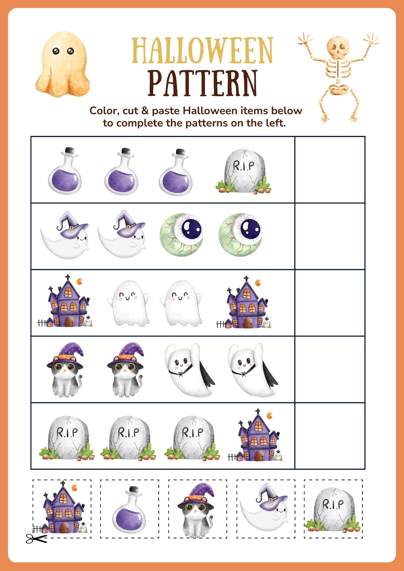 Halloween Activity Book For Kids