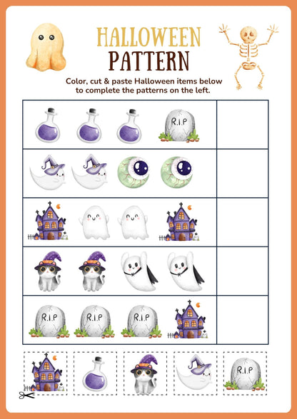 Halloween Activity Book For Kids