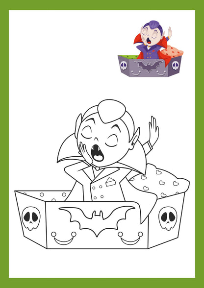Halloween Characters Colouring Book – 11 Pages of Spooky Fun