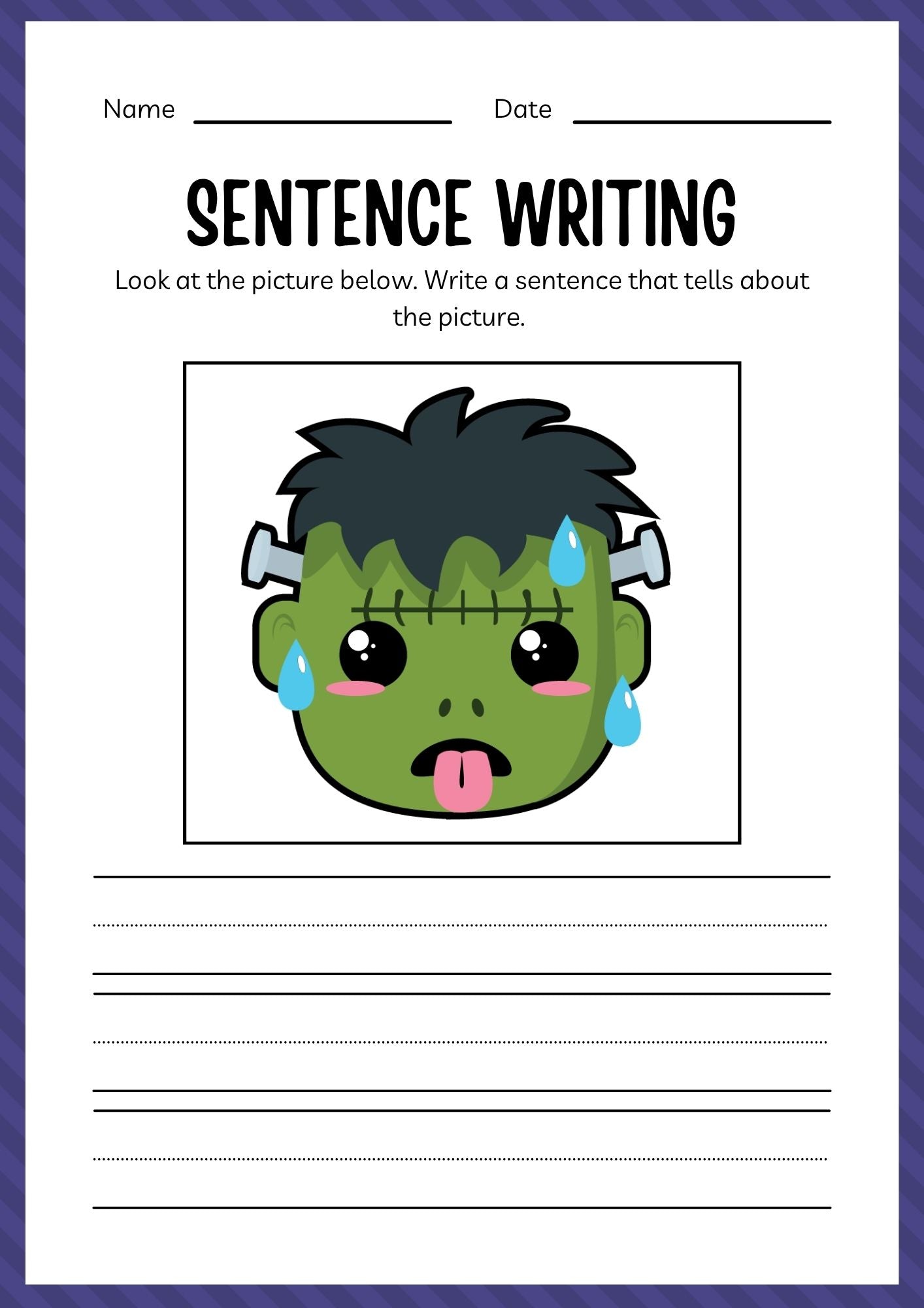 Kindergarten Halloween Workbook