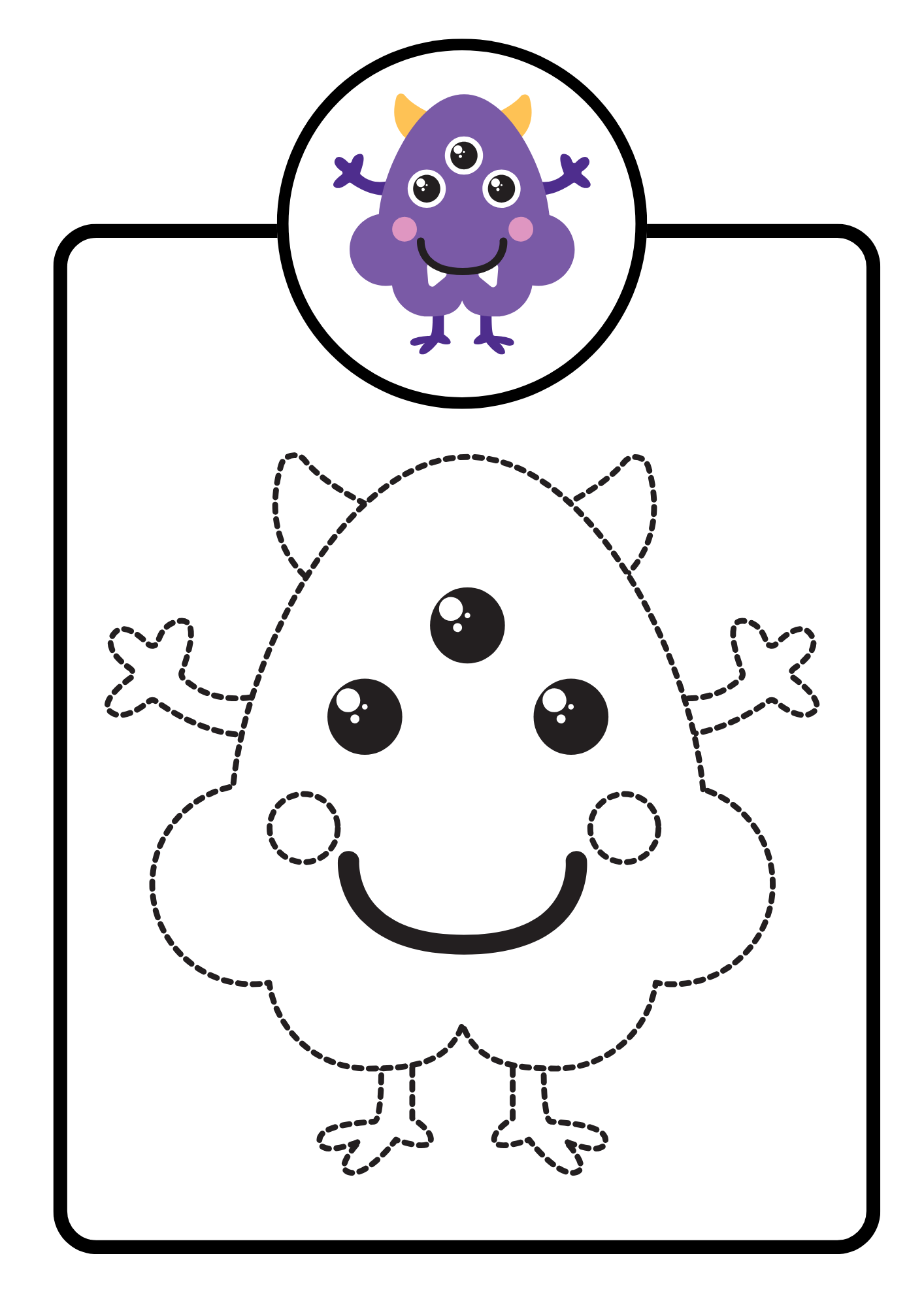 Monsters Colour and Trace Colouring Book