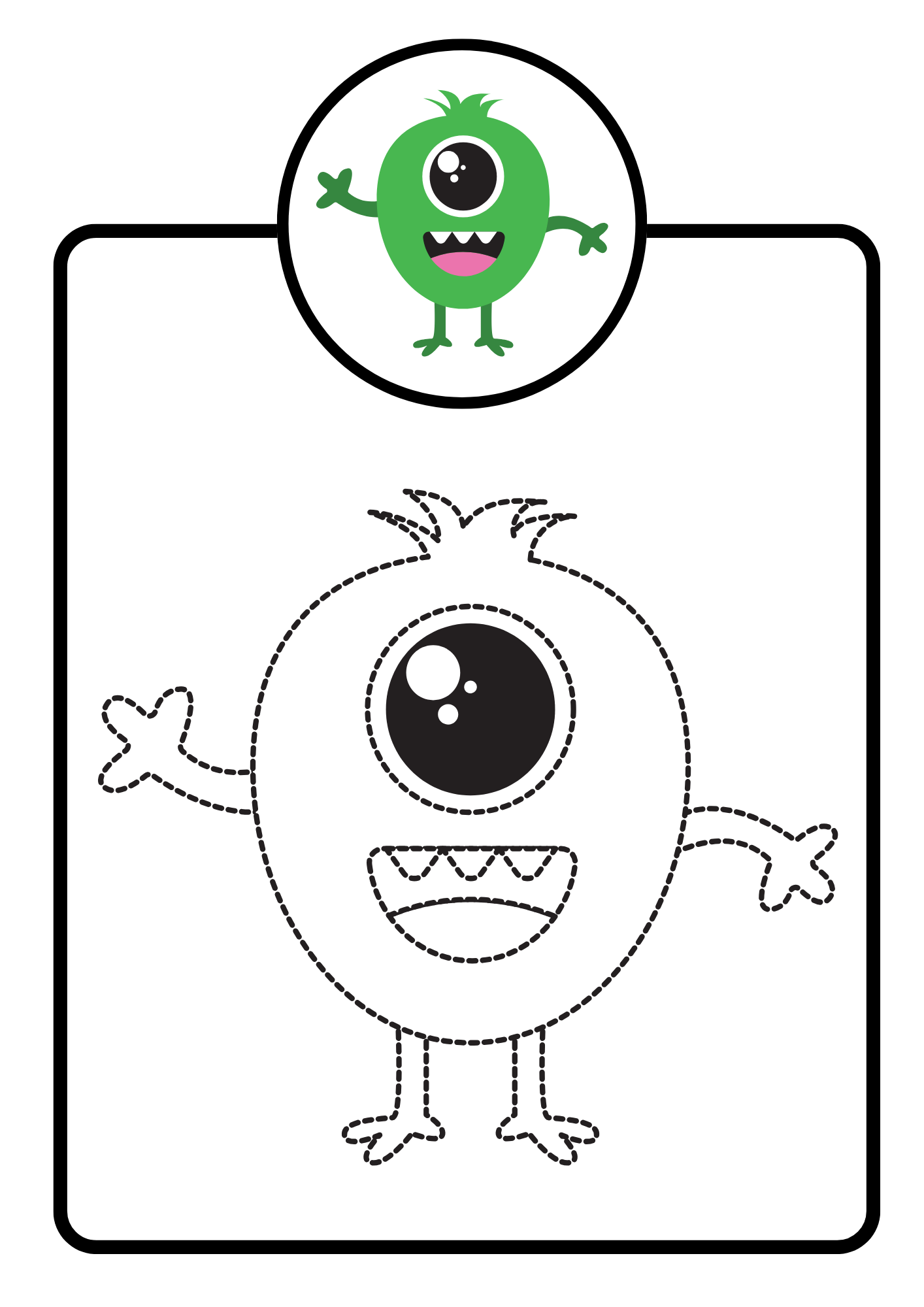 Monsters Colour and Trace Colouring Book