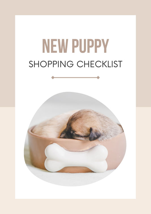 New Puppy Shopping Checklist