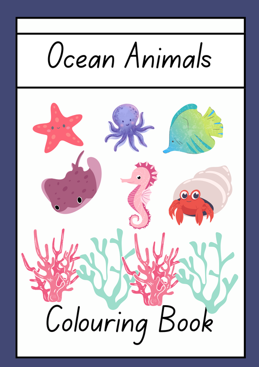 Ocean Animals Colouring Book