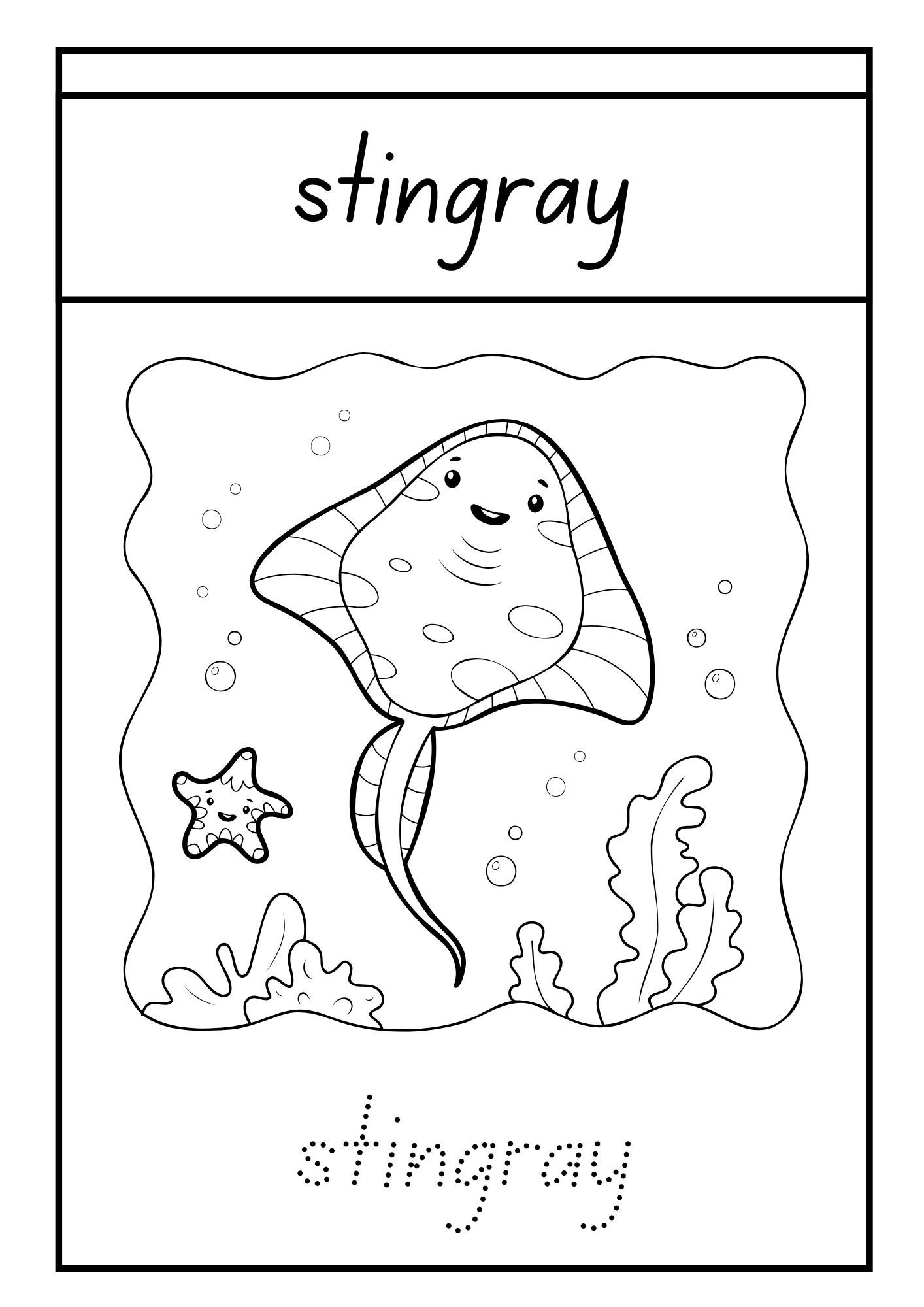 Ocean Animals Colouring Book