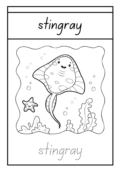 Ocean Animals Colouring Book