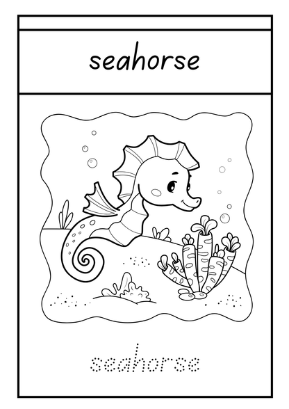 Ocean Animals Colouring Book