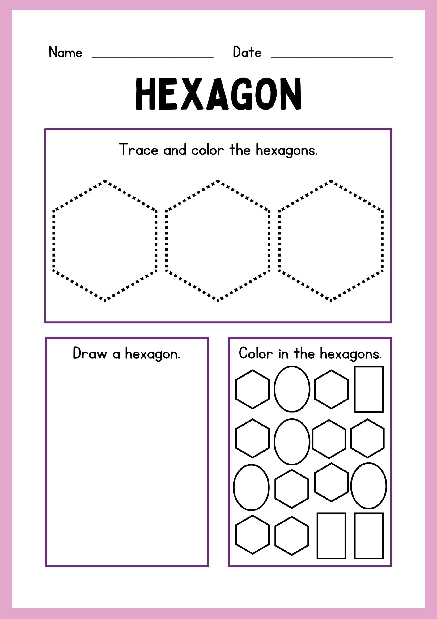 Preschool Shapes Worksheet