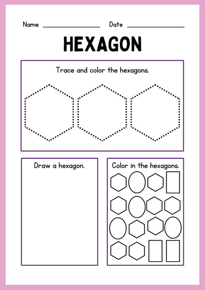 Preschool Shapes Worksheet