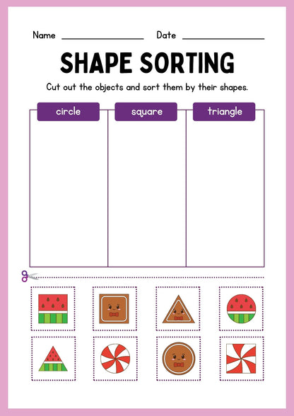 Preschool Shapes Worksheet