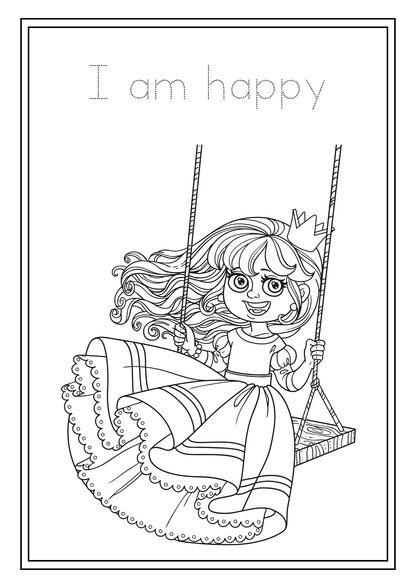 Princess Affirmations Colouring Book