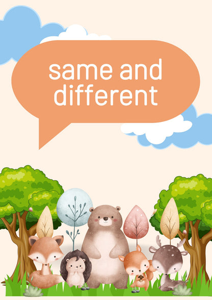 Same And Different Activity Book Worksheet