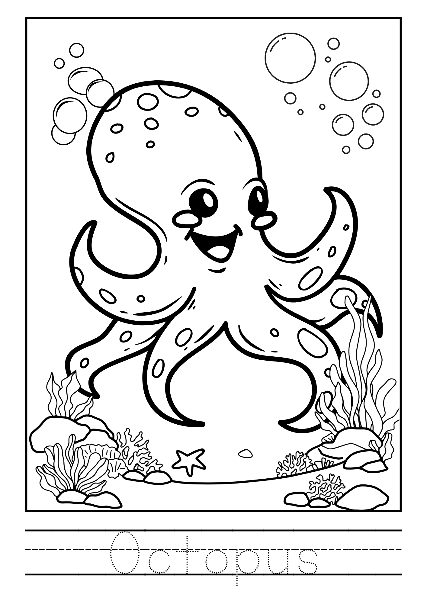 Sea Animals Colouring Book