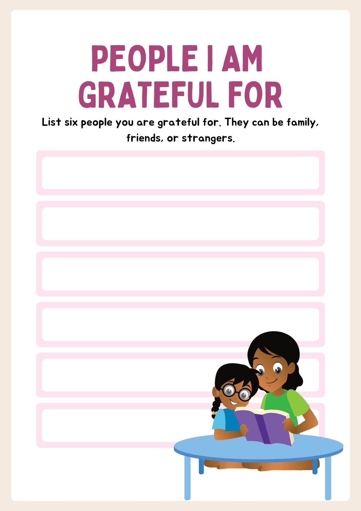 Gratitude Journal for Girls – 17 Colourful Pages of Positivity and Reflection
