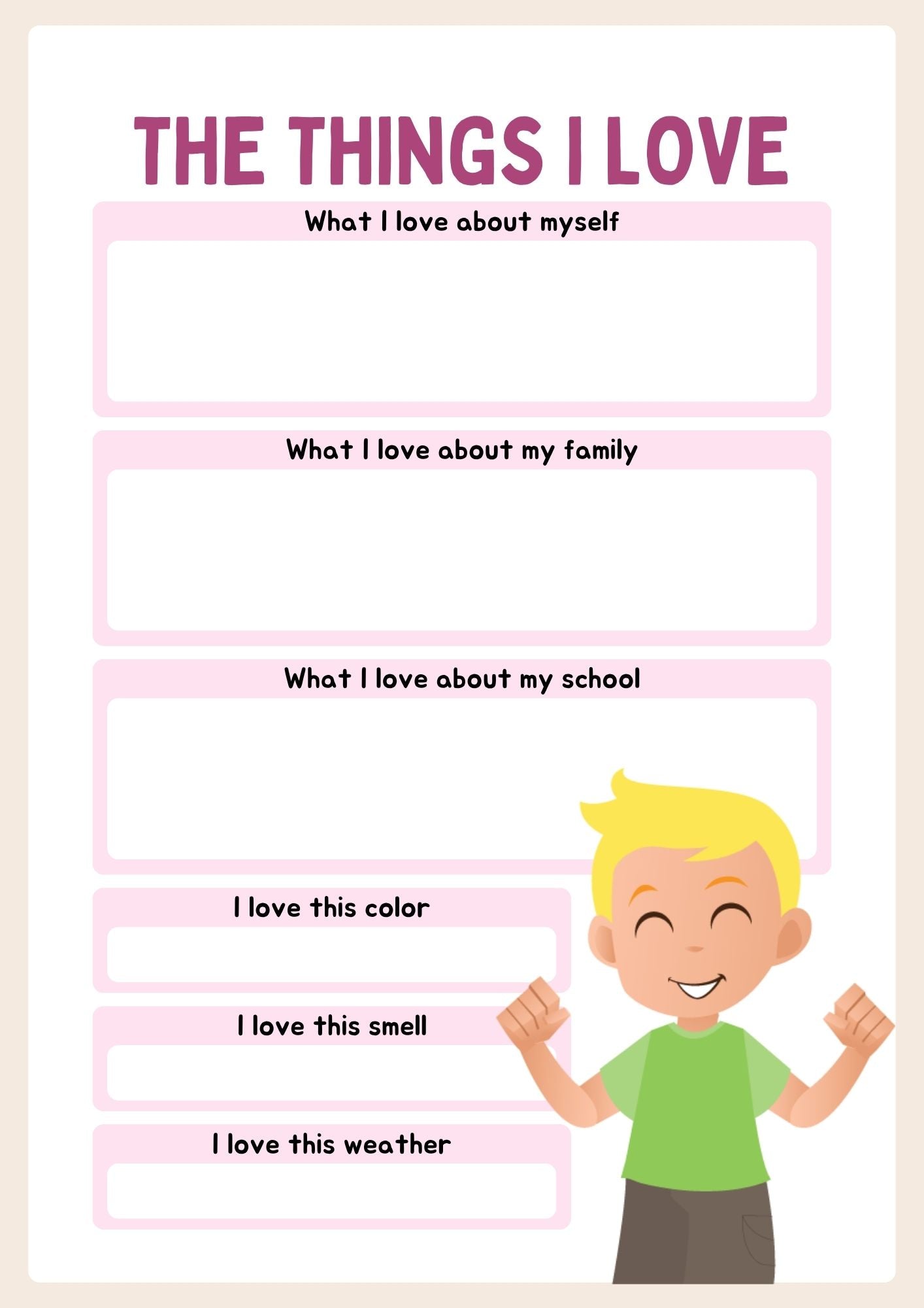 Gratitude Journal for Girls – 17 Colourful Pages of Positivity and Reflection