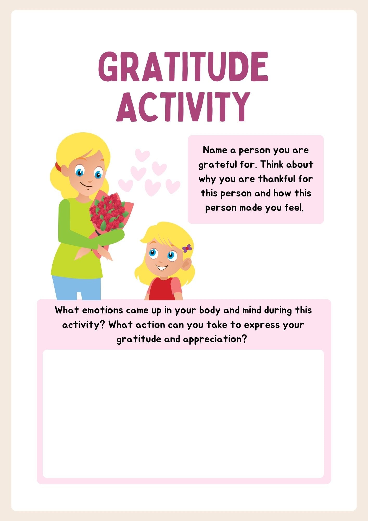 Gratitude Journal for Girls – 17 Colourful Pages of Positivity and Reflection