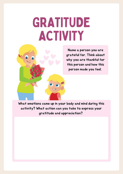 Gratitude Journal for Girls – 17 Colourful Pages of Positivity and Reflection