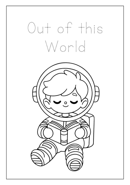 Out of Space Colouring Book