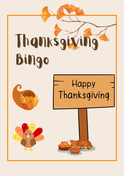 Thanksgiving Bingo