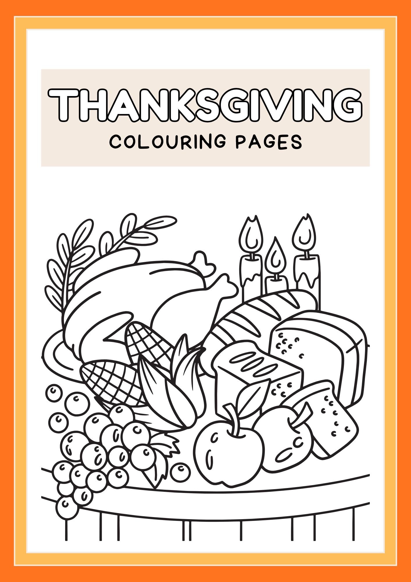 Thanksgiving Colouring Book