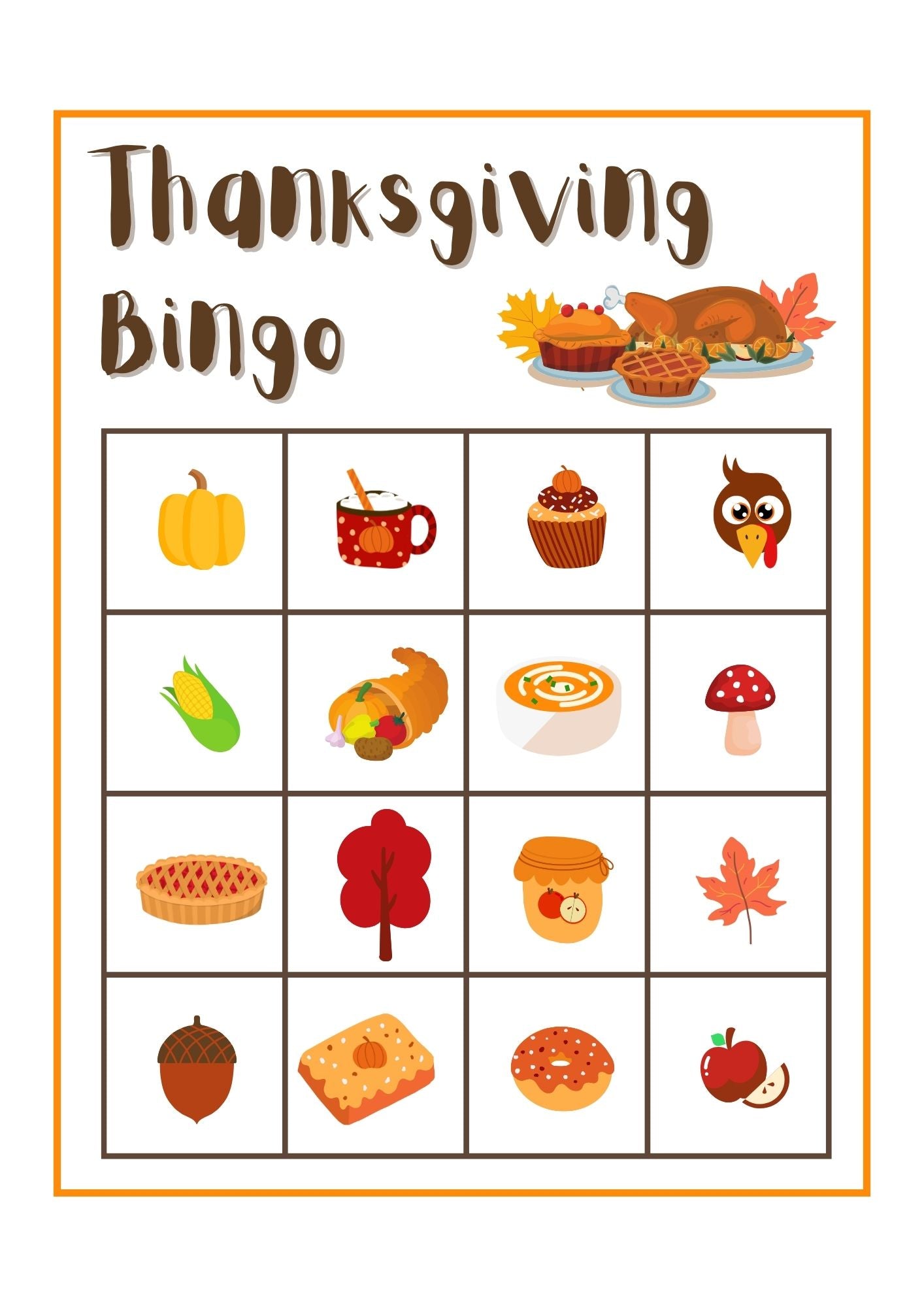 Thanksgiving Bingo
