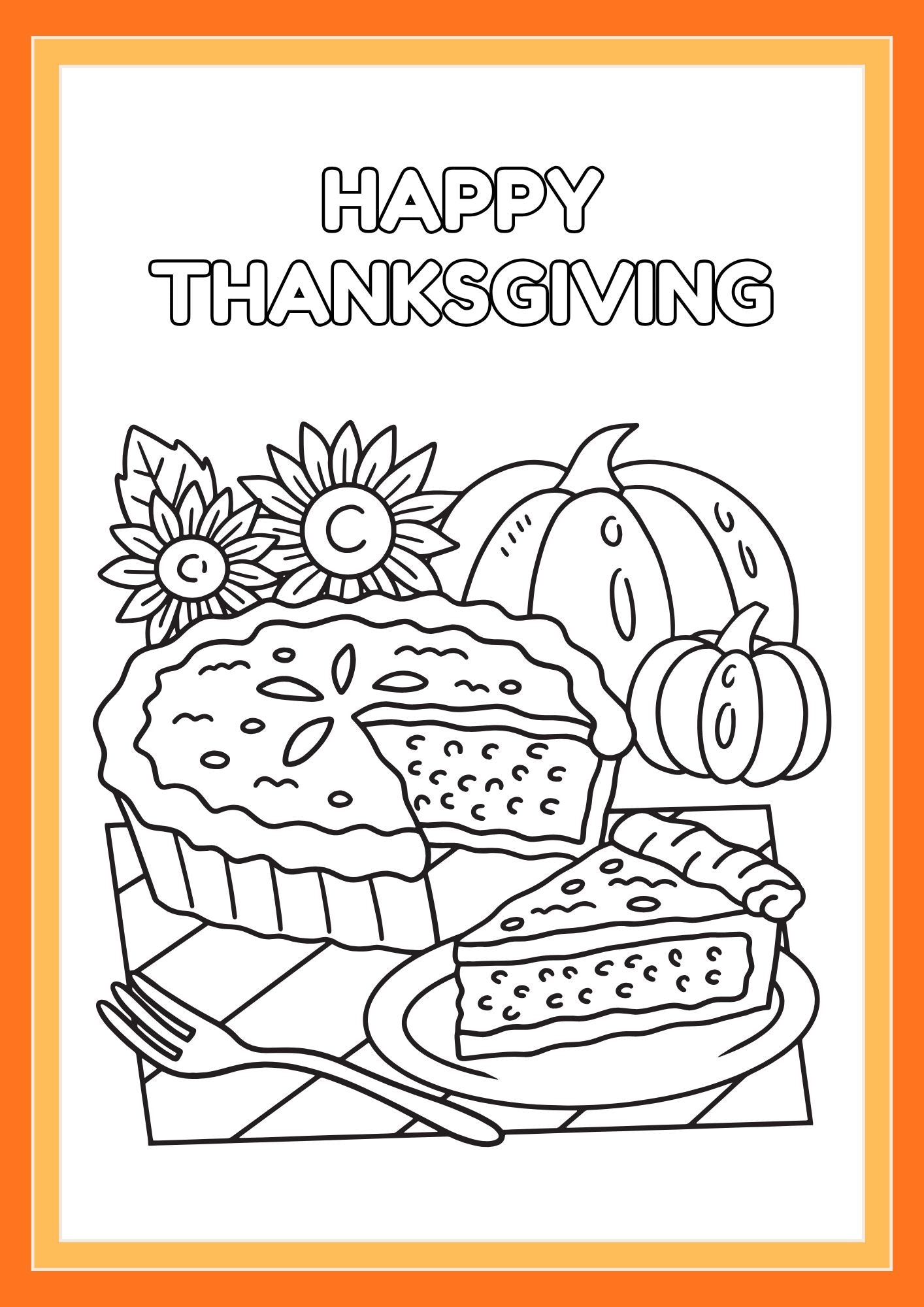 Thanksgiving Colouring Book