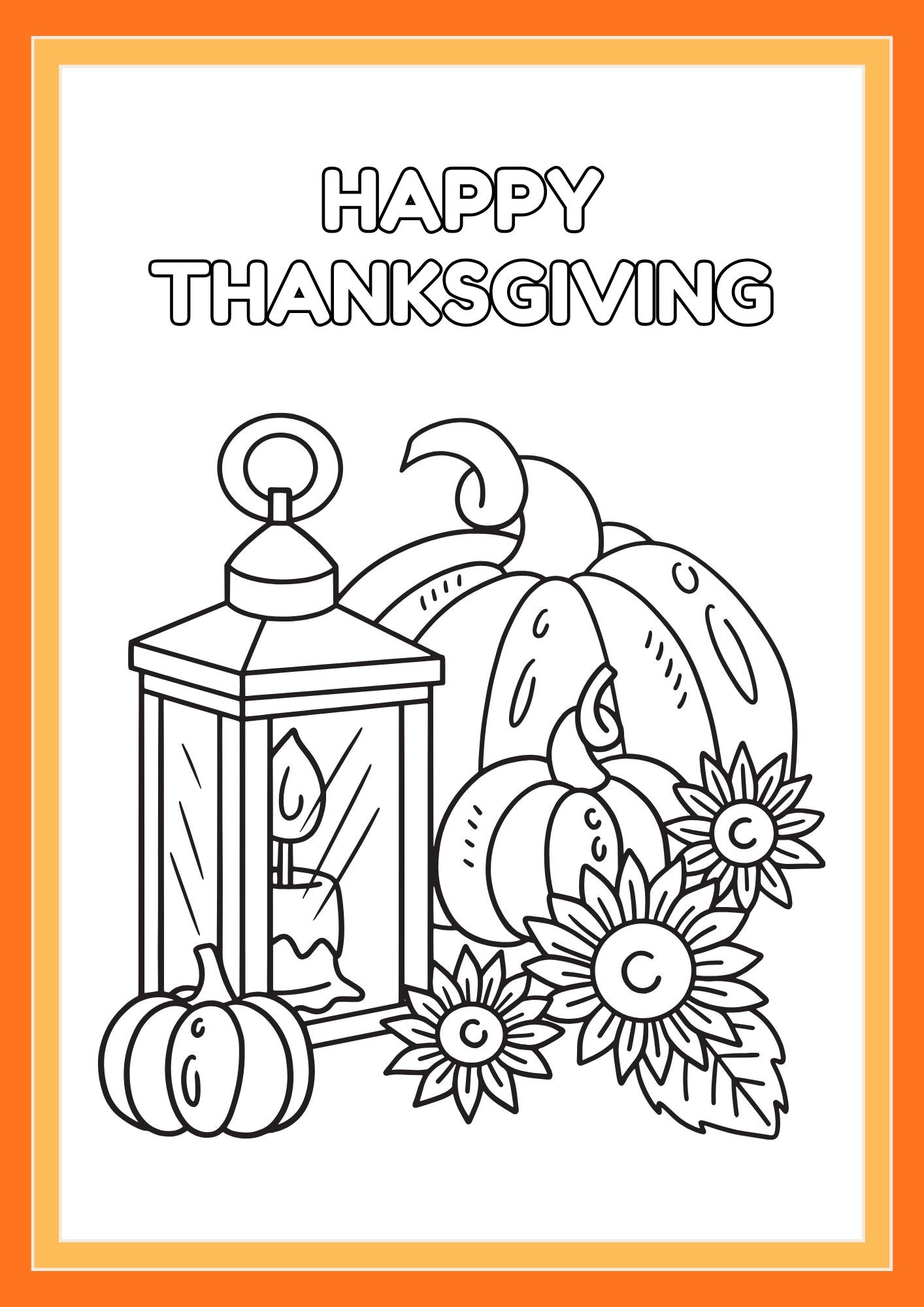 Thanksgiving Colouring Book