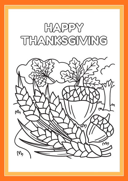 Thanksgiving Colouring Book