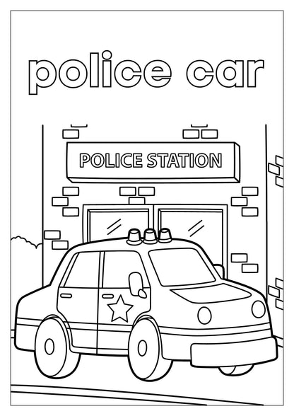 Transport Colouring Book