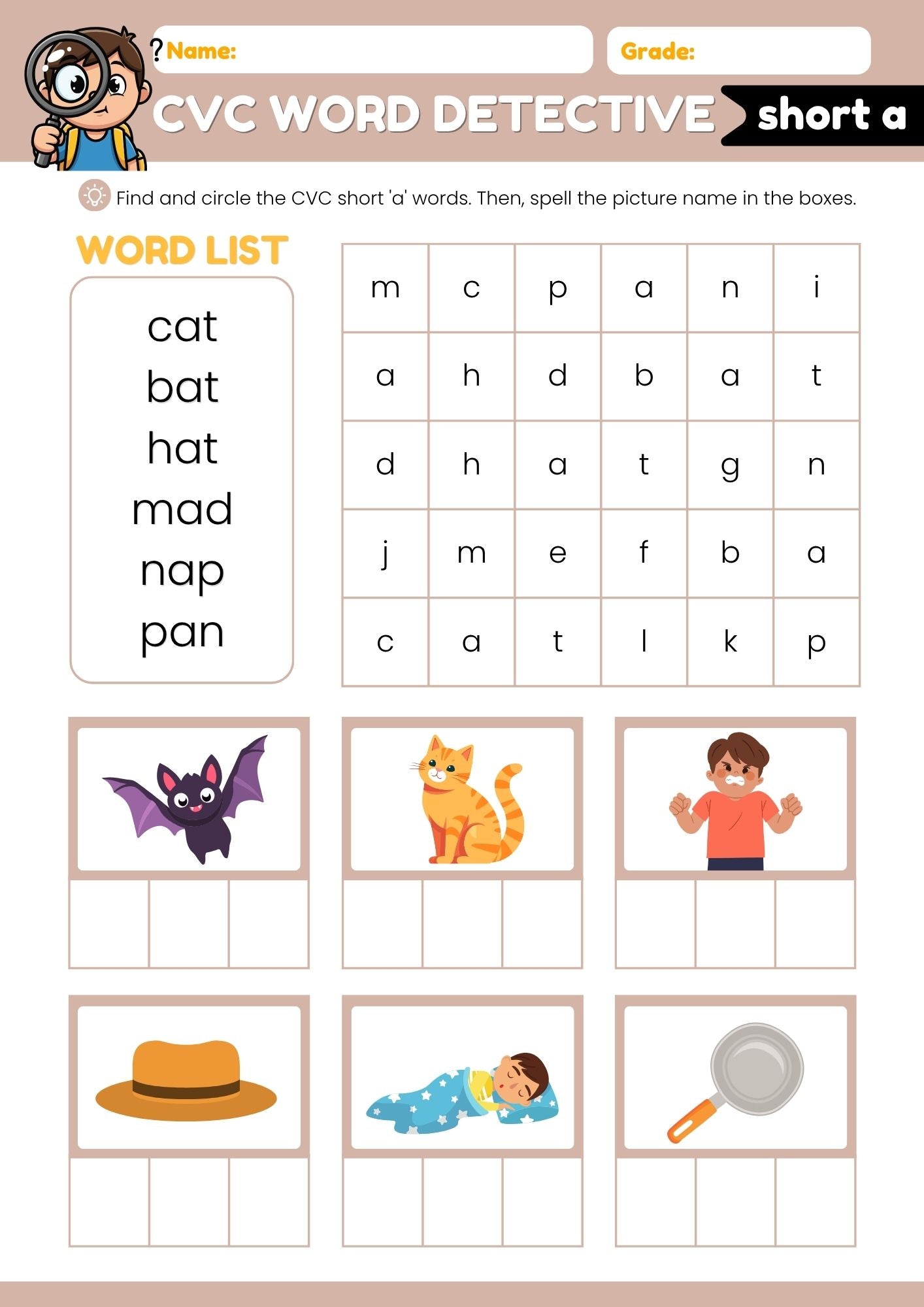 CVC Phonics Workbook – 11 Pages of Early Reading Fun