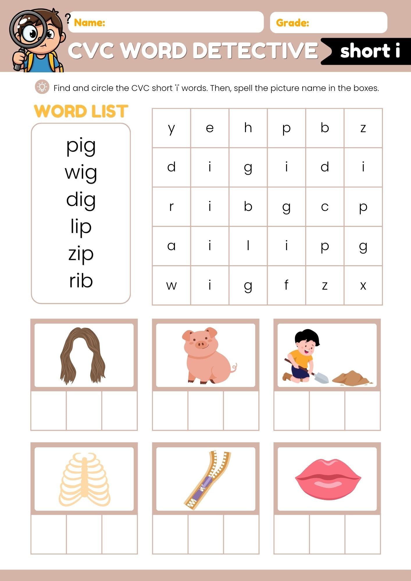 CVC Phonics Workbook – 11 Pages of Early Reading Fun