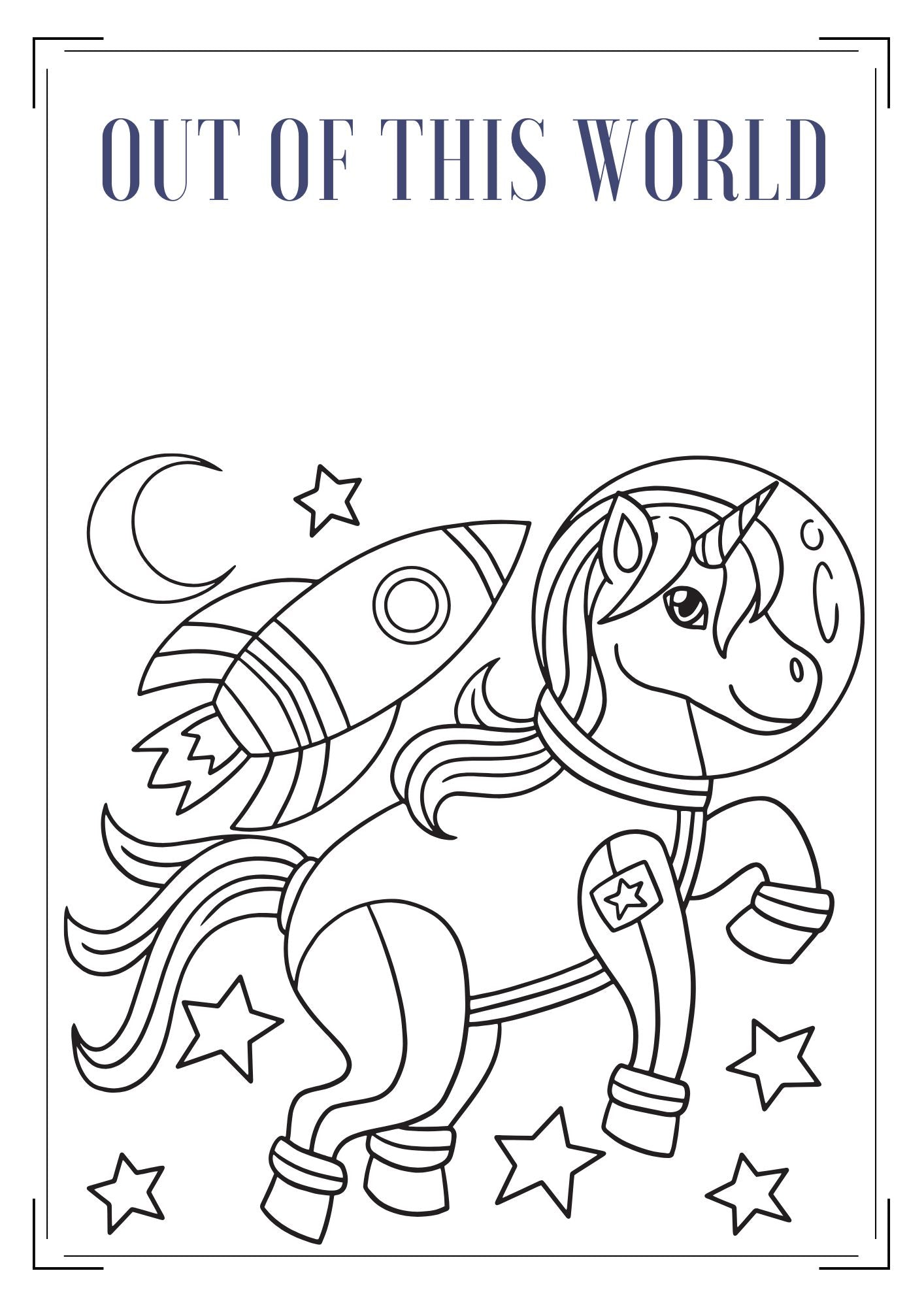 Unicorn Quotes Coloring Book
