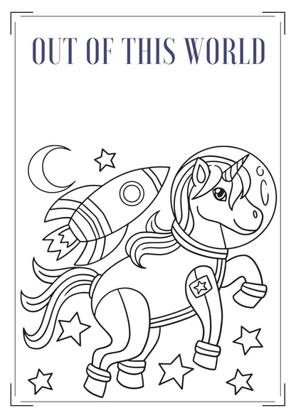 Unicorn Quotes Coloring Book